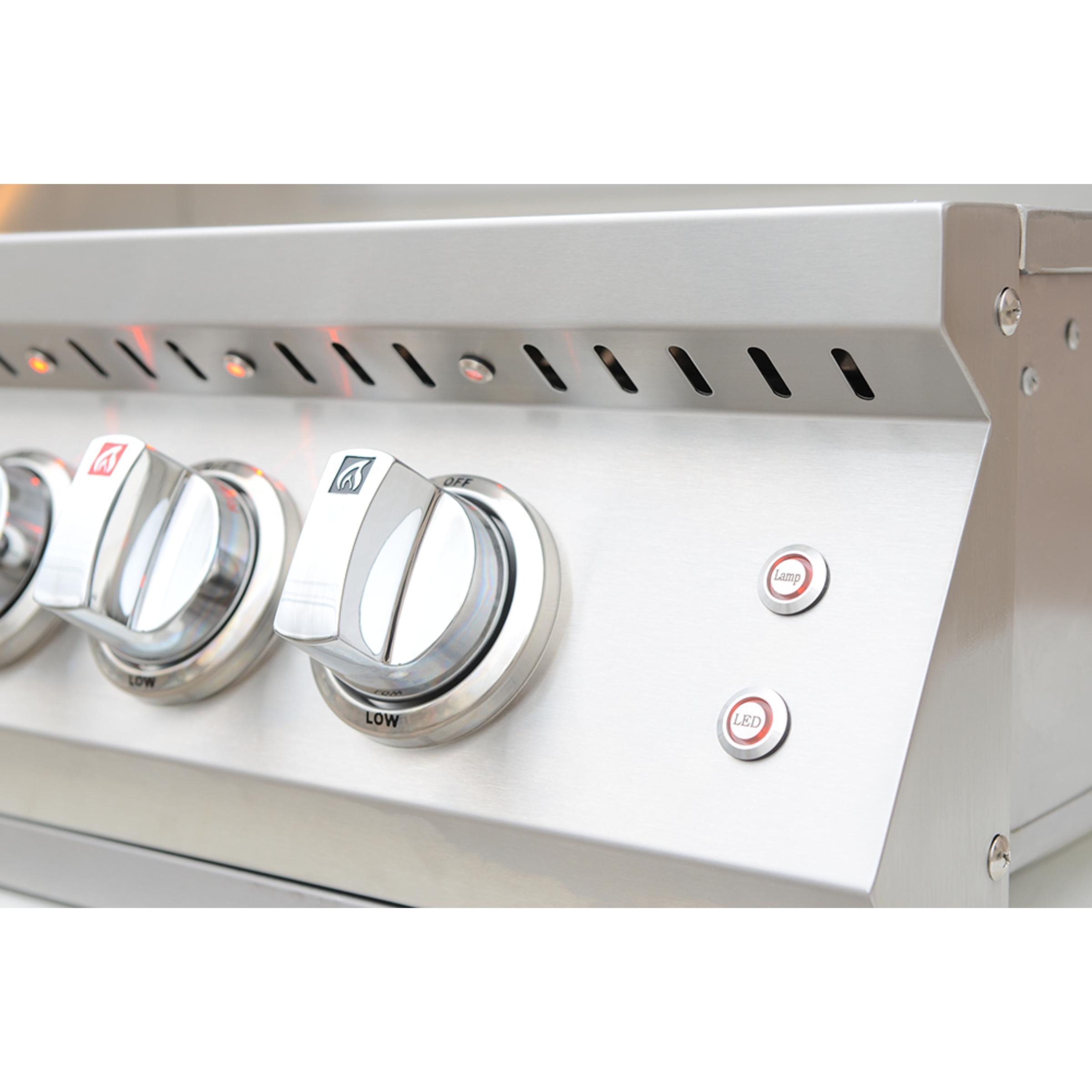 Kokomo 40” Professional Built in Gas Grill (5 Burner/Back Burner)