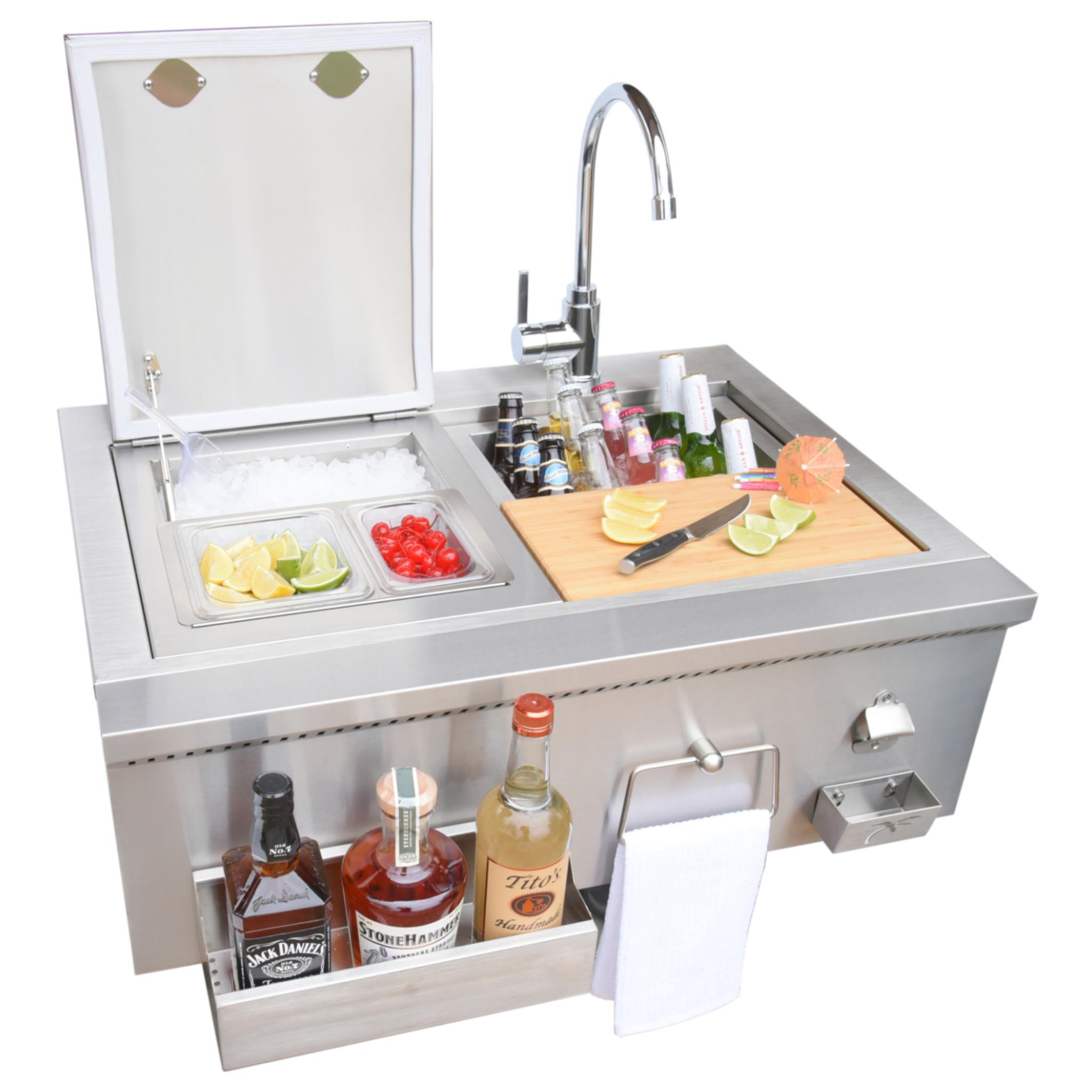 KoKoMo Grills 30” Cocktail Station with Sink