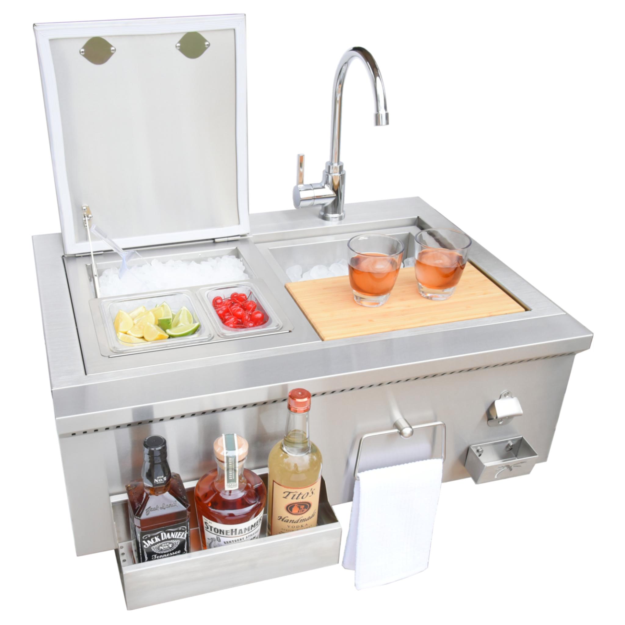 KoKoMo Grills 30” Cocktail Station with Sink