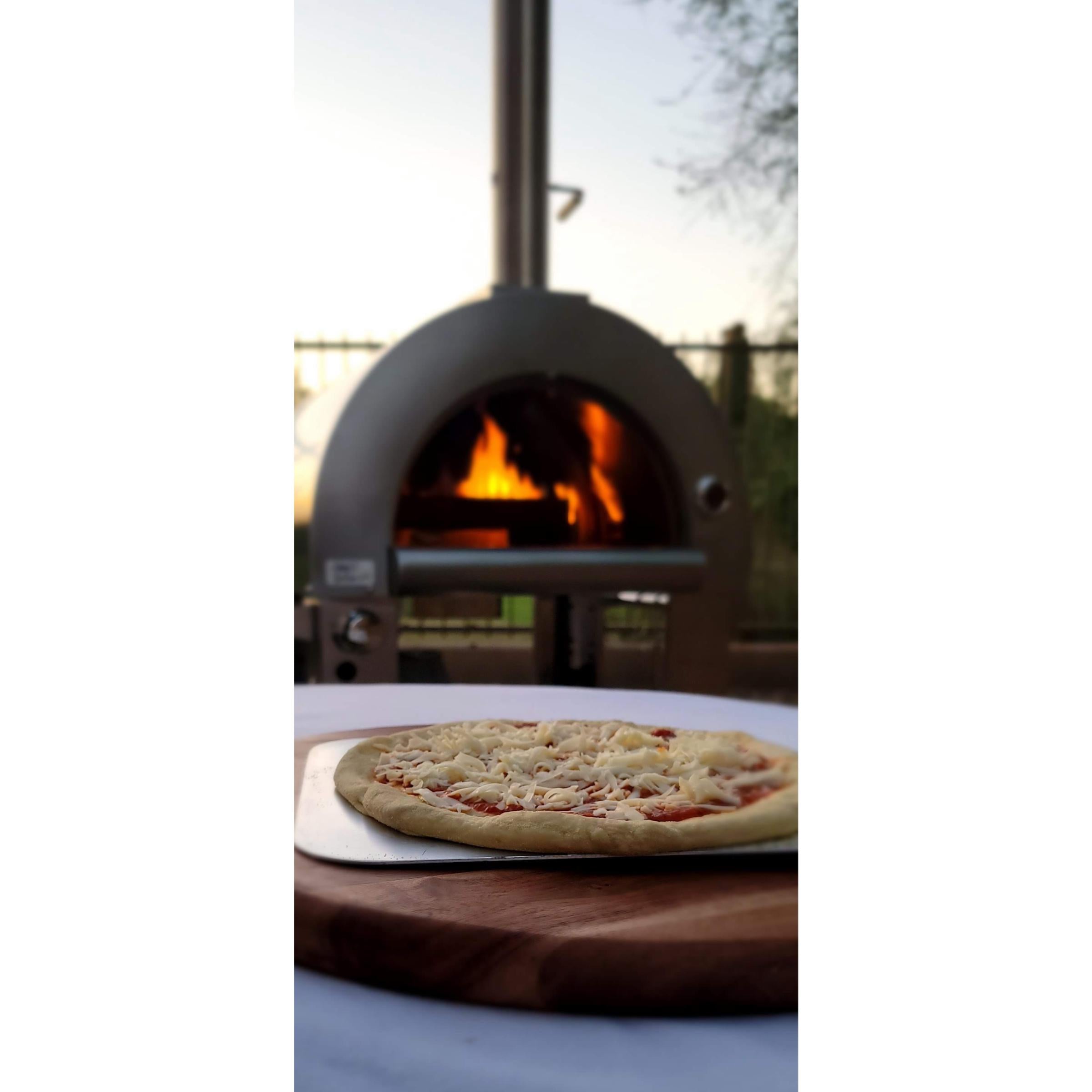Kokomo 32 Inch Dual Fuel Gas or Wood Fired Stainless Steel Pizza Oven